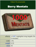 1.000 Berry Mentats (+5 Intelligence) - image
