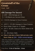 4GA Greatstaff of the Crone + Max Roll - image