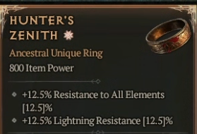 800 IP 1GA Hunter's Zenith - random stats - Season 9 - image