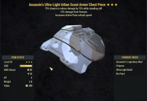 Assassin's Sentinel Urban Scout Armor PVP set [-15% damage while standing | AP refresh speed] - image