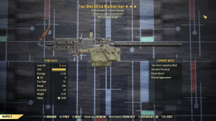 Two Shot Explosive Machine Gun .50 90% Reduced Weight - image