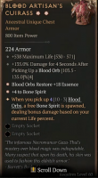 2GA Blood Artisan's Cuirass (4 orbs) ✷4 Bone Spirit ✷18 Essence Restore - image