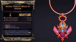 ⭐[MODDED] L40 WRATH - LIGHTNING DMG 500%, SSHOT PWR 417% - 868% LOOT LUCK, 420% ALL DMG⭐ - image