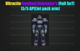 Ultracite Sentinel Overeater's [Full SeT] [5/5 AP](Jet pack arm)[Power Armor] - image