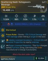⭐[MODDED] L1 KATAGAWA'S REVENGE - 19.488 DPS (+19.855 SHOCK/10.450 FIRE DMG) - 1.7/s FR - NO RELOAD⭐ - image