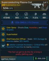 ⭐[MODDED] L1 PLASMA COIL - 524K DPS (+120K SHOCK) 11.2/s FR - COV MAG 881 SIZE - COLOR SPRAY - CEO⭐ - image