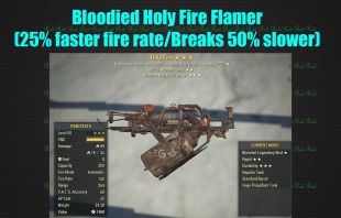 Bloodied Holy Fire Flamer (25% faster fire rate/Breaks 50% slower) - image