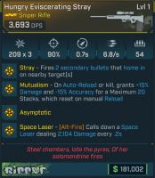 ⭐[MODDED] L1 STRAY - 3.693 DPS - 6.8s FR - 0.7s RELOAD - MUTUALISM - ASYMPTOTIC - LASER 2.104 DMG⭐ - image