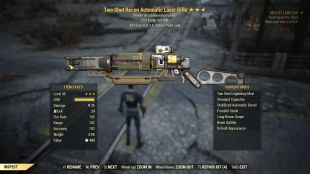 Two Shot Laser Rifle [25% faster fire rate | 25% less V.A.T.S. Action Point cost] - image