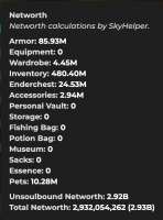 ★ 2.93B NW (2.92B Unsoulbound) | 2.323B PURSE | 24× T11 SLIMES  | PROFILE - image