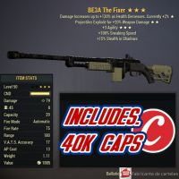 Bloodied Explosive  FIXER / BE3A + 40,000 CAPS - image