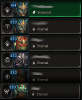 [S9] LV60 Fleshrender Druid 164+ Para + 100 Skins + 5 x MAX LVL 253+ Para Eternal OP Account ! - image