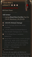 3GA Kessime's Legacy (1820/1950) ✷450% Ultimate Damage ✷30% Damage Reduction ✷37.5% Blood Wave Coold - image