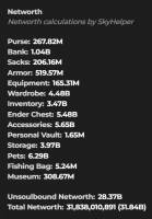Hypixel Skyblock 32b NW PROFILE 28b unsoulbound - image