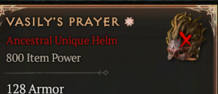 800 IP 1GA Vasily's Prayer - random stats - Season 10 - image