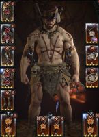 100 LVL BARBARIAN | BIS GEAR ALL UBER UNIQUE  225 PARA 21 GLYPHS | 110 PIT - image