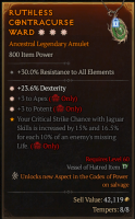 S9- 3GA Amulets +  Dexterity+3 Apex /3 to Potent (apamc) - image