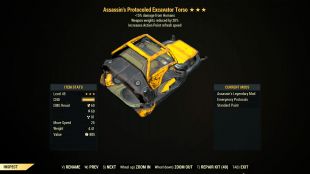 Assassin's Excavator Power Armor (AP Refresh/Weapon weights reduction) 6/6 Full Set - image