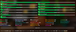 HYPIXEL SKYBLOCK GOOD STARTER ACCOUNT 800M NW ( GOOD SLAYERS - FARMING READY ) - image