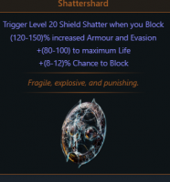 Shattershard, Crimson Round Shield - PC ( Standard SoftCore ) Instant Delivery - image