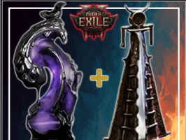 Olroth's Resolve Ultimate Life Flask + Melting Maelstrom Ultimate Mana Flask - fast delivery - image