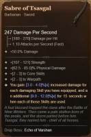 S10 - 4GA Sabre of Tsasgal + Max Roll - image