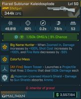 ⭐[MODDED] L50 KALEIDOSPLODE - 344K DPS (+1.150k CORR/121% CRYO EFFIC) - 7.9/s FR - TOSSER 593k DMG⭐ - image