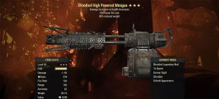 Bloodied Minigun (25% faster fire rate/90% reduced weight) - image