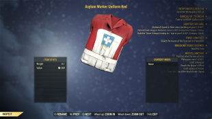 Asylum Worker Uniform Red and Hat Full Set - image