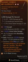 100 LVL BARBARIAN | BIS GEAR ALL UBER UNIQUE  225 PARA 21 GLYPHS | 110 PIT - image