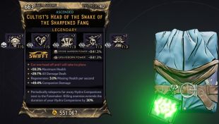 ⭐[MODDED] L40 HEAD OF THE SNAKE - +7 DH, +7 ASC, +7 MV, +7 KH - SPORE PWR 841%, GRAVE PWR 841%⭐ - image