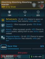 ⭐[MODDED] L50 HOARDER - 13M CAPACITY - 22% DMG RED - 40% ABSORB BULLETS - ON KILL 20% MAG BOOSTER⭐ - image