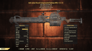 ⭐[PC] [AA5025] Anti-Armor Railway Rifle (50% Critical Shot Damage・25% less V.A.T.S. AP Cost)⭐ - image
