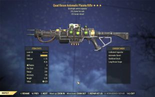 Buy Quad Plasma rifle (25% faster in FALLOUT 76 Items - Offer #2629477671