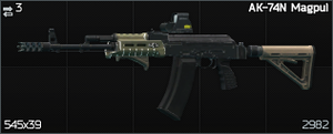 Tarkov Fun Fact - The inventory images for On Sling and On Back in Tarkov  are the same with the AK 74 from Contract Wars, their previous game, and  features the iconic