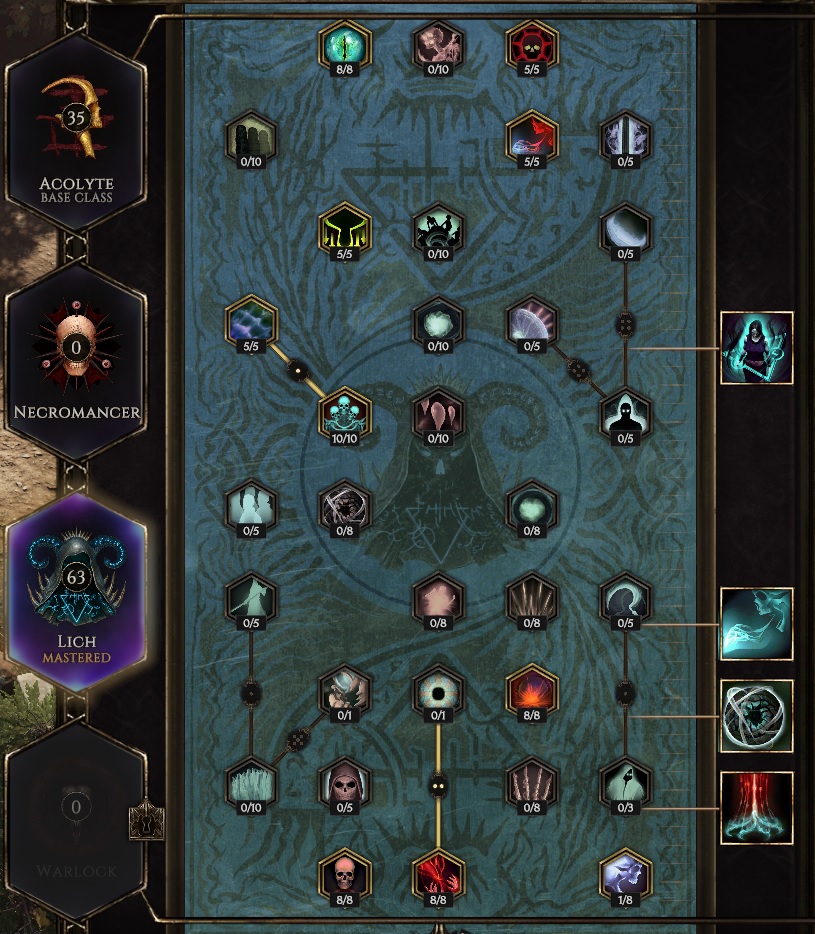 Lich Skill Tree