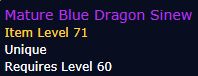 Mature Blue Dragon Sinew description