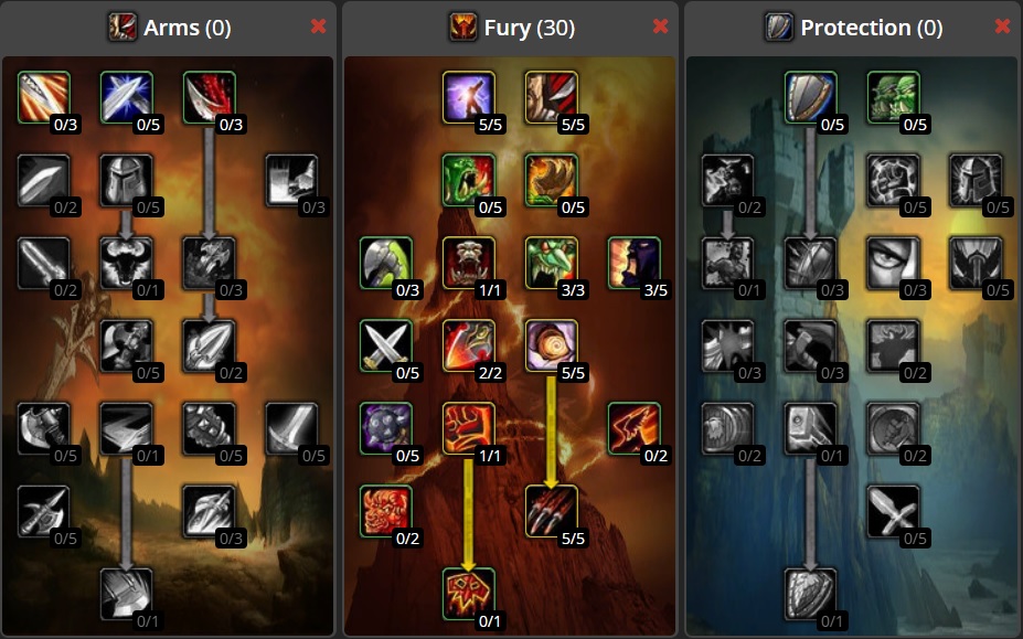 Early Game Fury Spec
